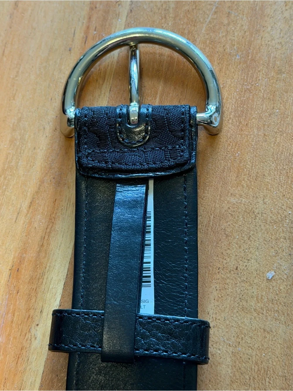 Coach Y2K Vintage Soho Black Micro C Leather HTF Grommet Belt Sz M Altered GUC